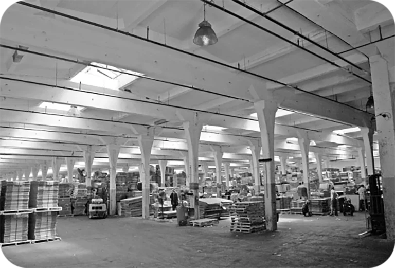 Interior of a zero waste recycling center