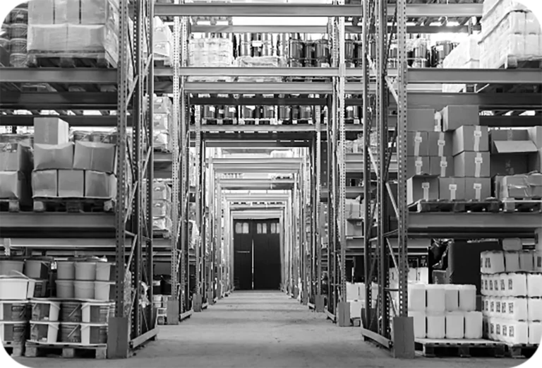 interior of a zero waste warehouse